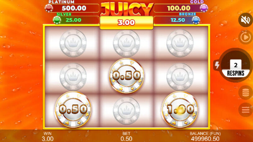 Juicy Win Hold The Spin Slot Bonus Game