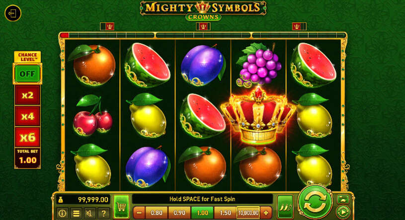 Mighty Symbols Crowns Slot gameplay