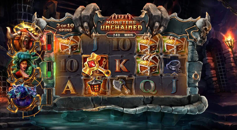 Monsters Unchained Slot gameplay