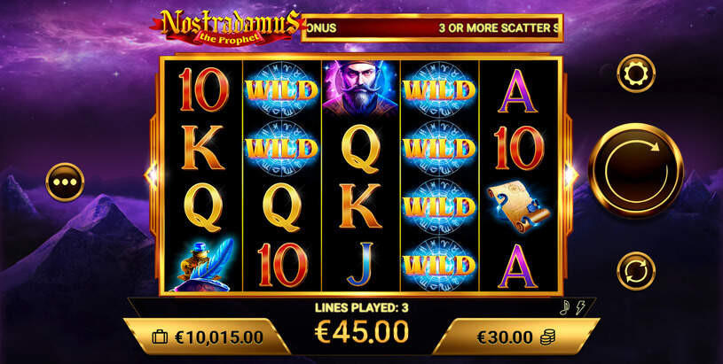 Nostradamus The Prophet Slot gameplay