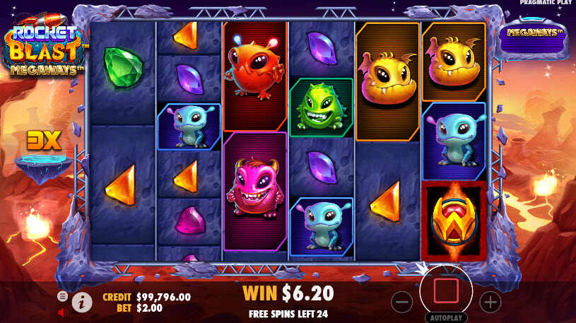 Rocket Blast Megaways Slot Free Spins