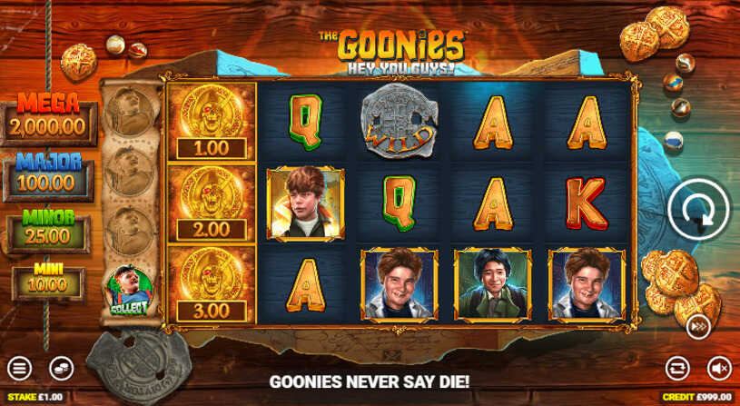 The Goonies Hey You Guys Slot gameplay