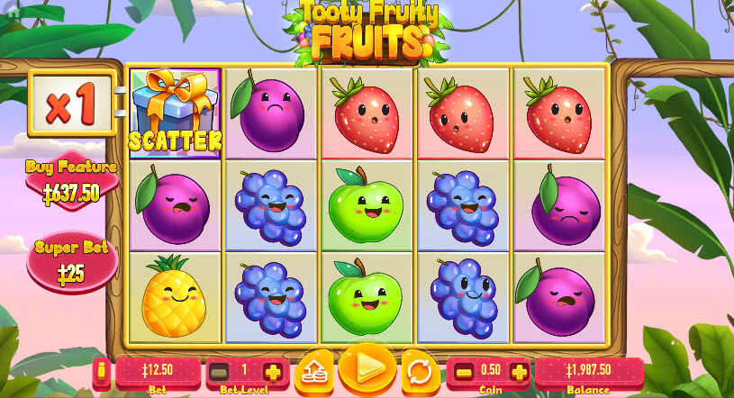 Tooty Fruity Fruits Slot gameplay