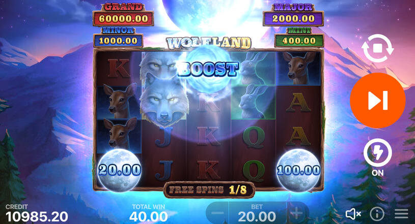 Wolf Land Hold and Win Slot Free Spins