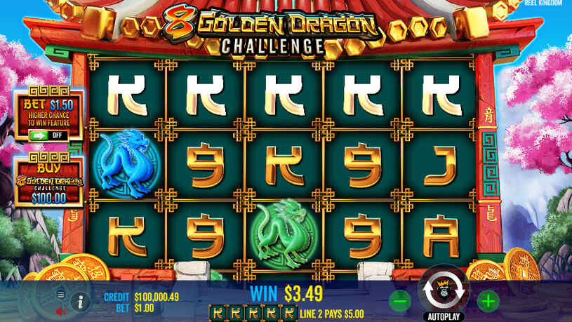 8 Golden Dragon Challenge Slot gameplay