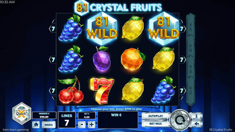 81 Crystal Fruits Slot gameplay