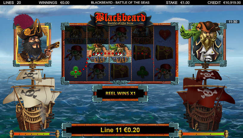 Blackbeard Battle of The Seas Slot Bonus Game