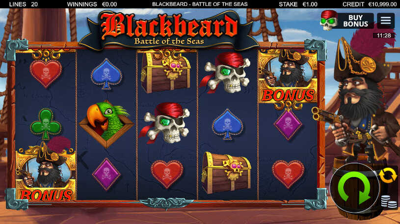 Blackbeard Battle of The Seas Slot gameplay