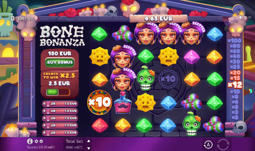 Bone Bonanza Slot gameplay