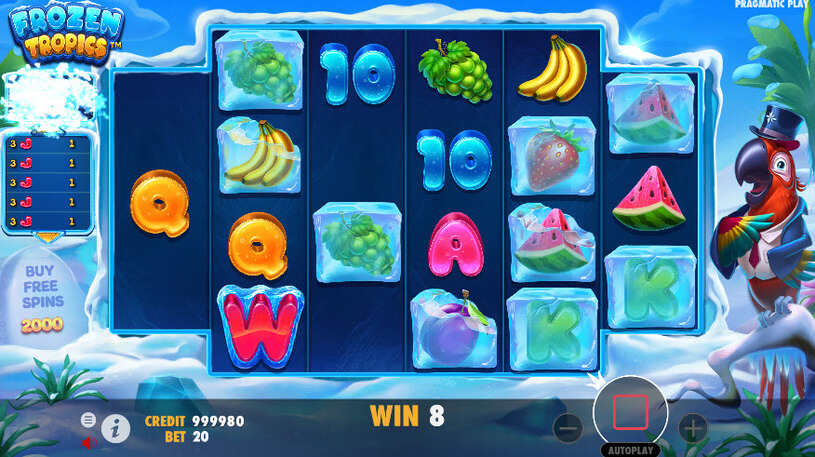 Frozen Tropics Slot gameplay