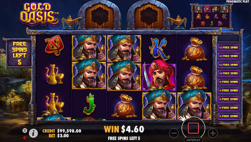 Gold Oasis Slot Free Spins