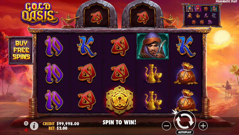Gold Oasis Slot gameplay