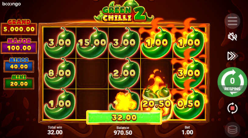Green Chilli 2 Slot Bonus Game