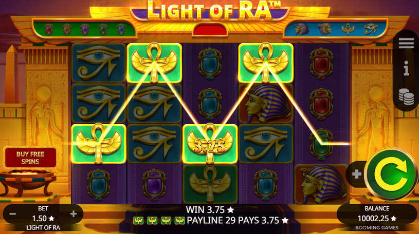 Light of Ra Slot gameplay