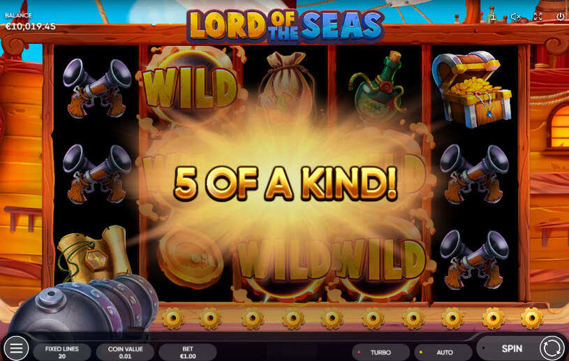 Lords of the Seas Slot Bonus Game