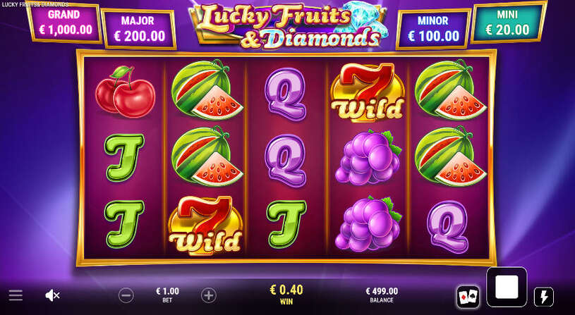 Lucky Fruits & Diamonds Slot gameplay