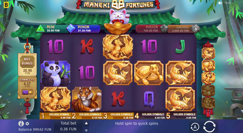 Maneki 88 Fortunes Slot gameplay