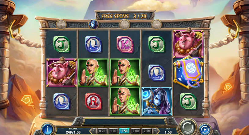 Monkey Battle for the Scrolls Slot Free Spins
