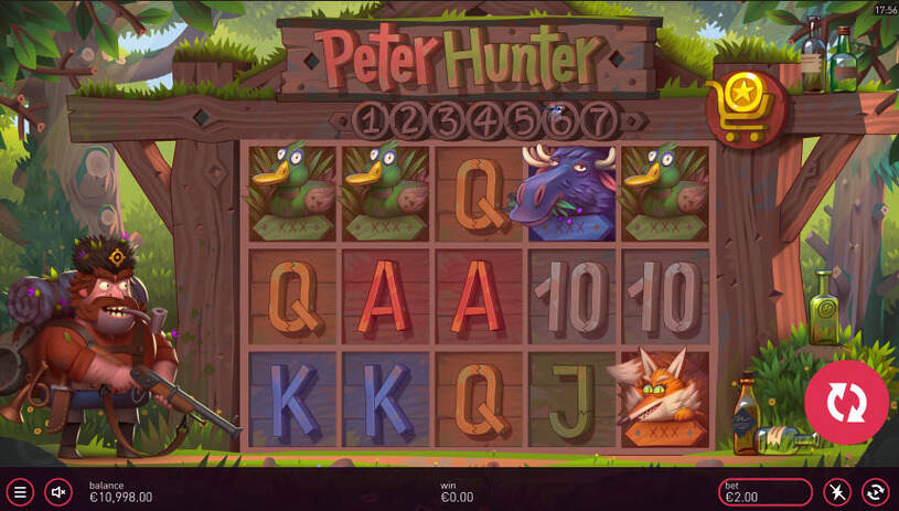 Peter Hunter Slot gameplay