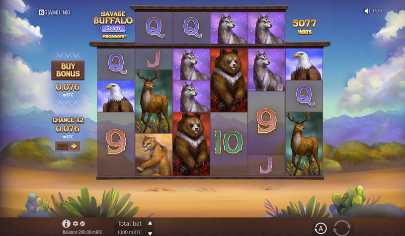 Savage Buffalo Spirit Megaways Slot gameplay