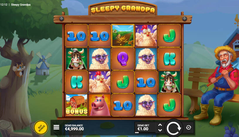 Sleepy Grandpa Slot gameplay