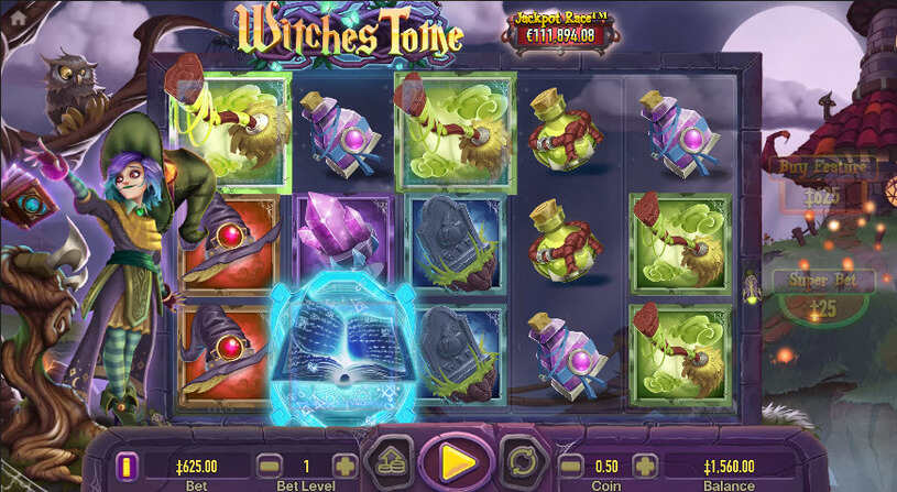 Witches Tome Slot Free Spins
