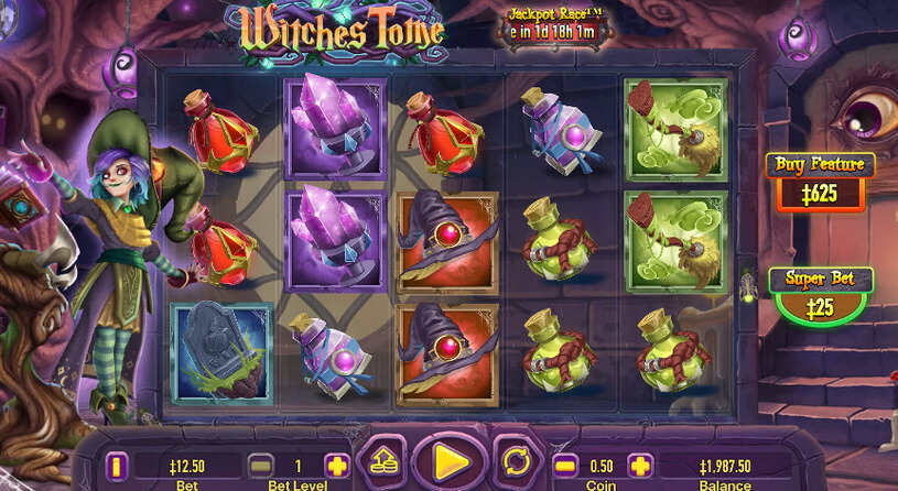 Witches Tome Slot gameplay