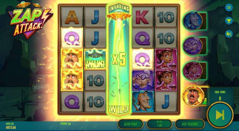 Zap Attack Slot Free Spins