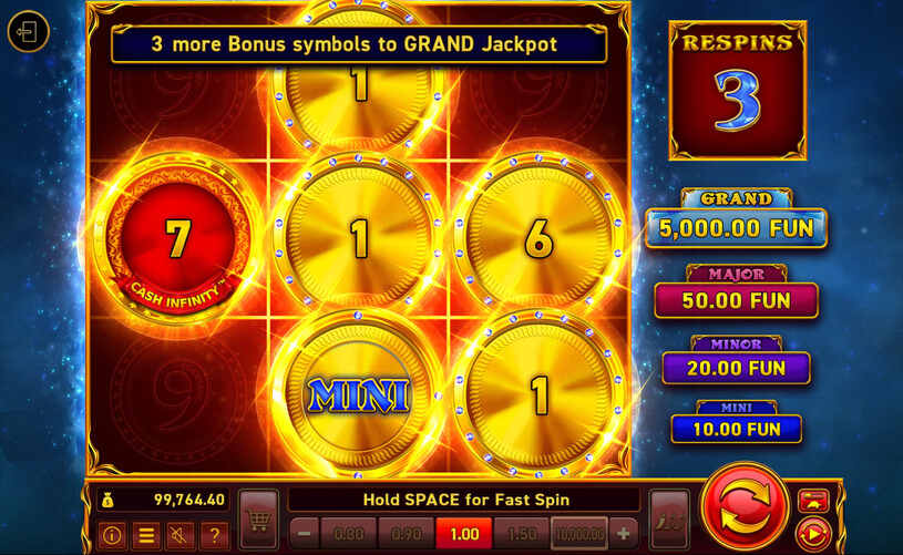 9 Coins Grand Diamond Edition Slot Bonus Game