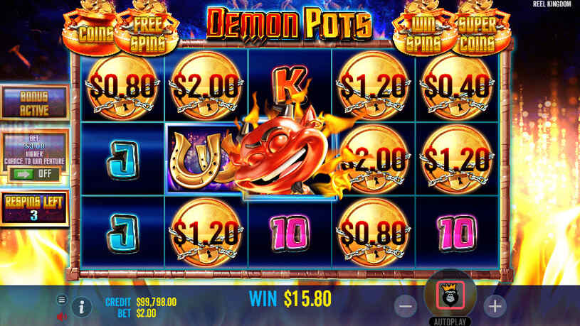 Demon Pots Slot Free Spins