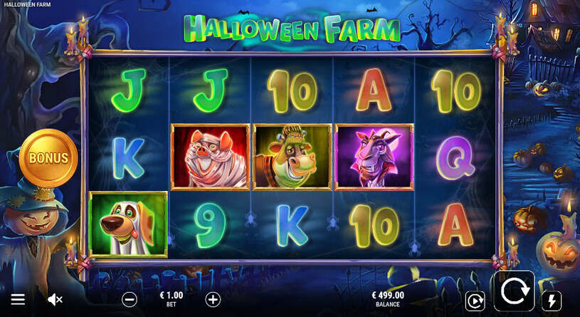 Halloween Farm Slot gameplay