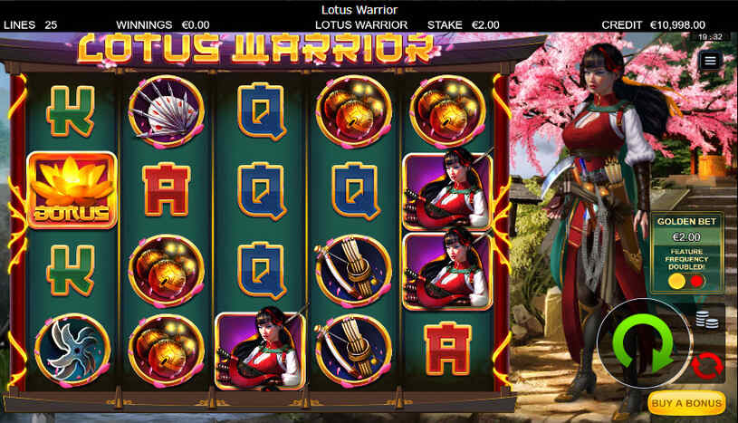 Lotus Warrior Slot gameplay