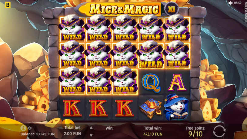 Mice and Magic Wonder Spin Slot Free Spins