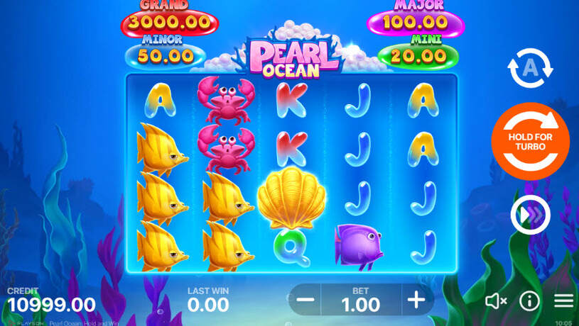 Pearl Ocean Hold and Win Slot gameplay