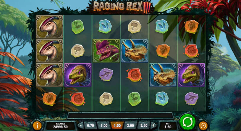 Raging Rex 3 Slot gameplay