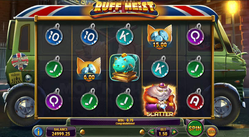Ruff Heist Slot gameplay