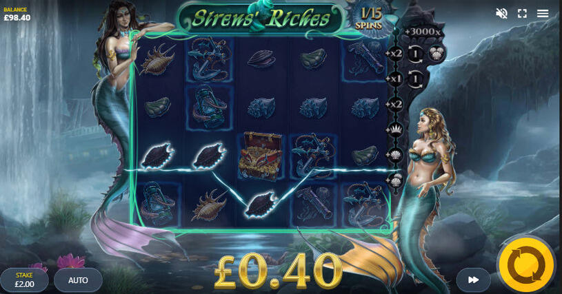 Siren’s Riches Slot gameplay