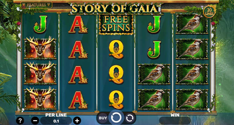 Story of Gaia Slot gameplay
