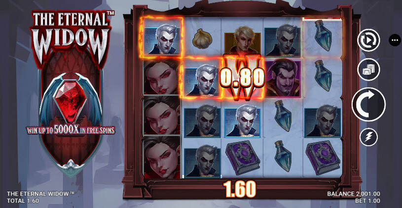 The Eternal Widow Slot gameplay