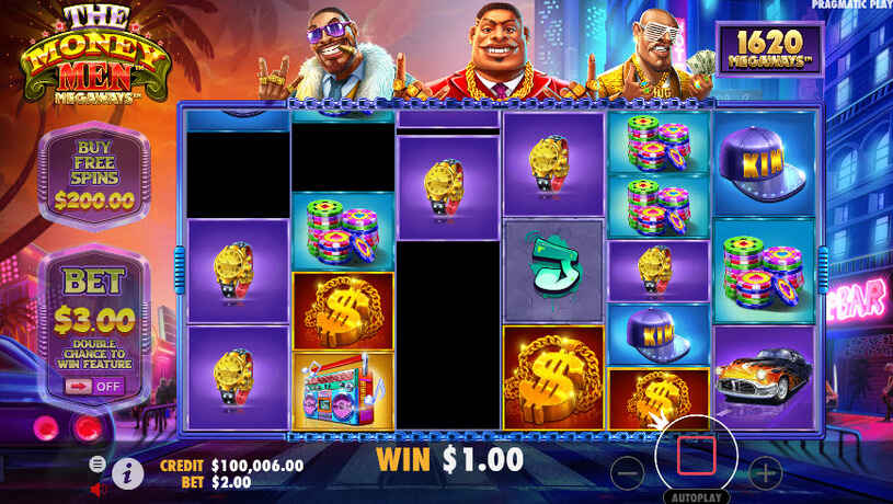 The Money Men Megaways Slot gameplay
