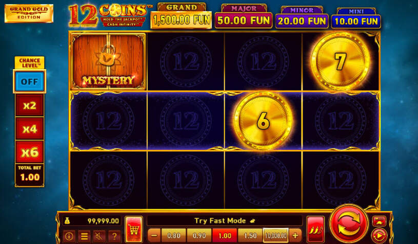 12 Coins Grand Gold Edition Slot gameplay