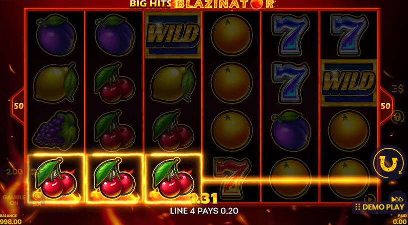 Big Hits Blazinator Slot gameplay