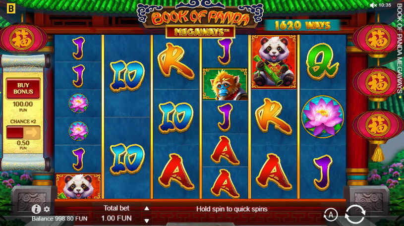 Book of Panda Megaways Slot gameplay