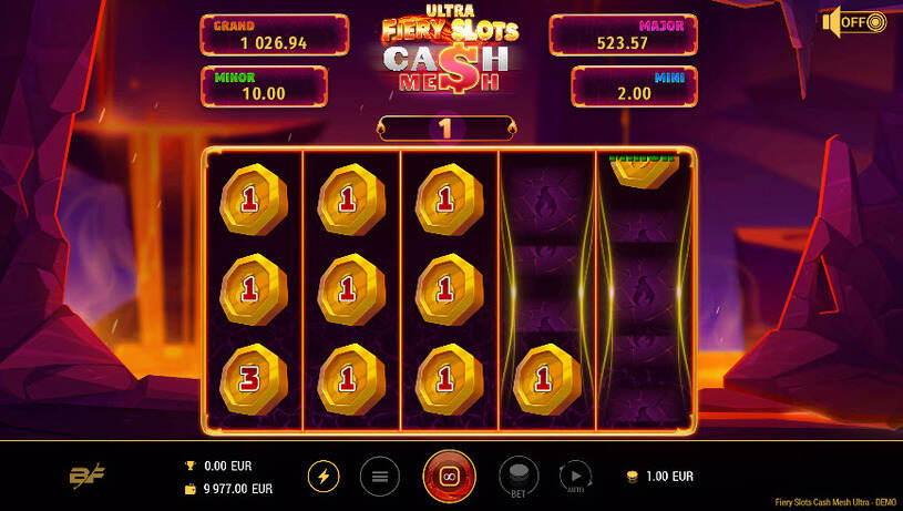 Fiery Slots Cash Mesh Ultra Slot Respins
