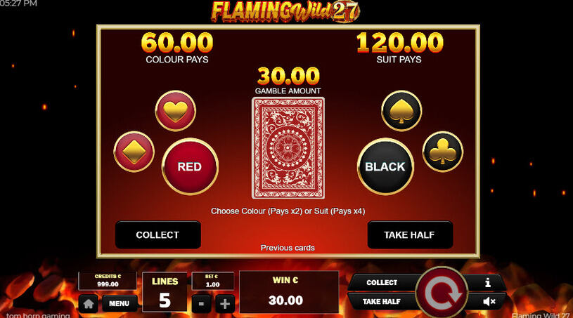 Flaming Wild 27 Slot Gamble