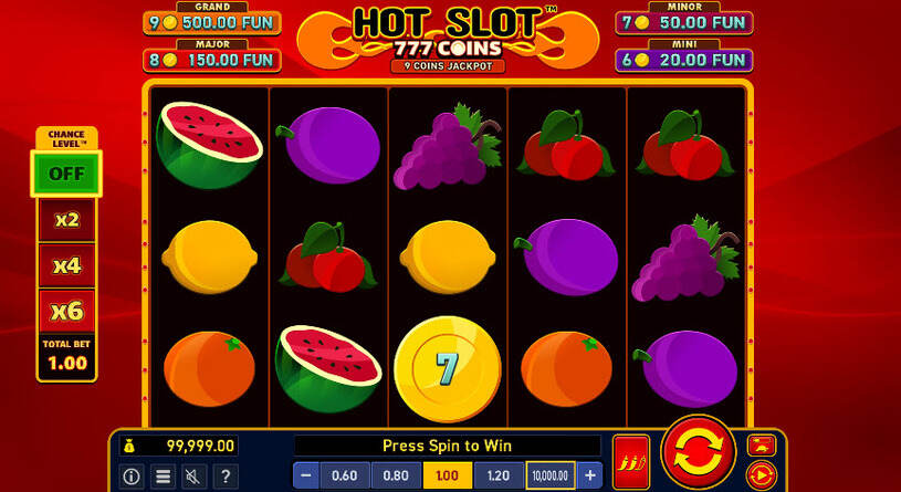 Hot Slot 777 Coins Extremely Light gameplay