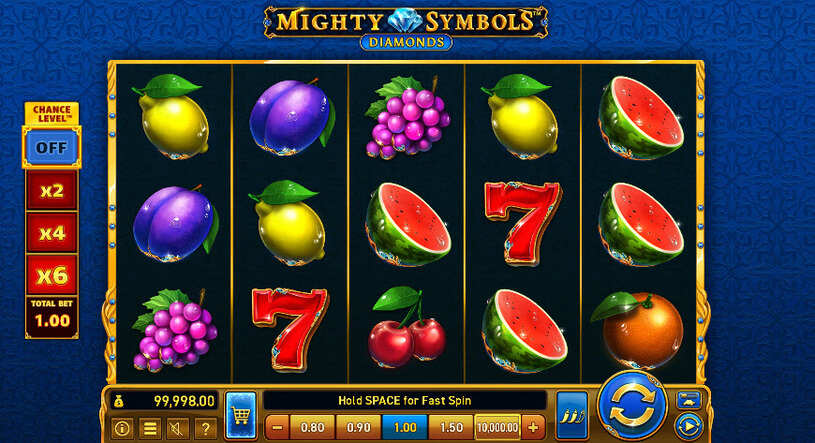 Mighty Symbols Diamonds Slot gameplay