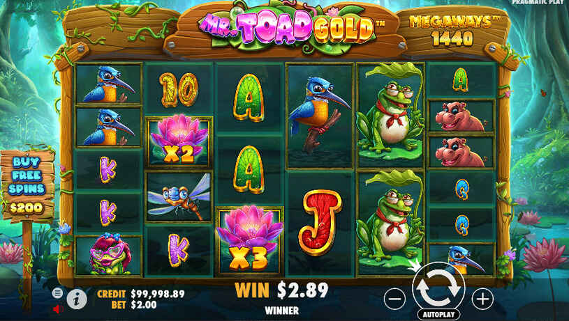 Mr Toad Gold Megaways Slot gameplay