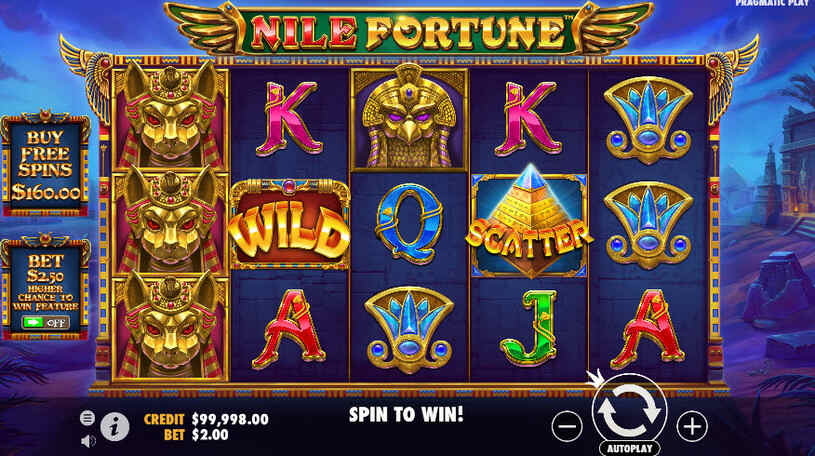 Nile Fortunes Slot gameplay
