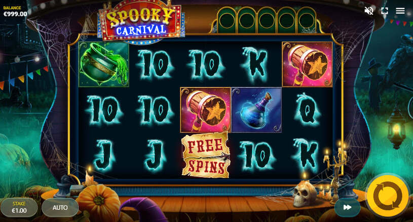 Spooky Carnival Slot gameplay